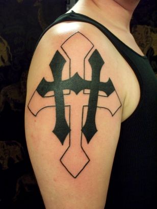 Cross Tat Design On Arm